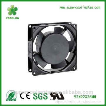 92x92x25mm YOFOLON manufacturer supply ball bearing 220V 380V ac cooling fan
